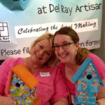 Theresa and Dawn during a Grown-Ups Art Camp 2016 workshop