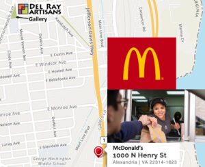 Map to McDonald