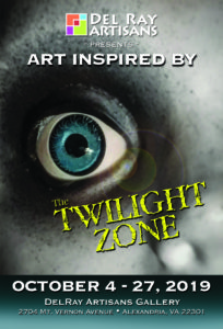 Art Inspired by The Twilight Zone exhibit postcard