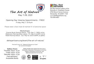 The Art of Nature art exhibit postcard