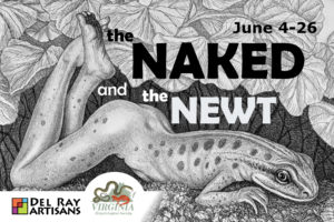 The Naked and The Newt postcard