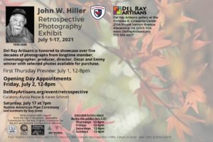 John W. Hiller Retrospective Photography Exhibit Postcard