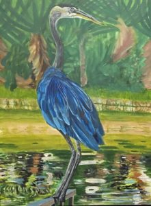 Blue Heron by Sirena Pearl