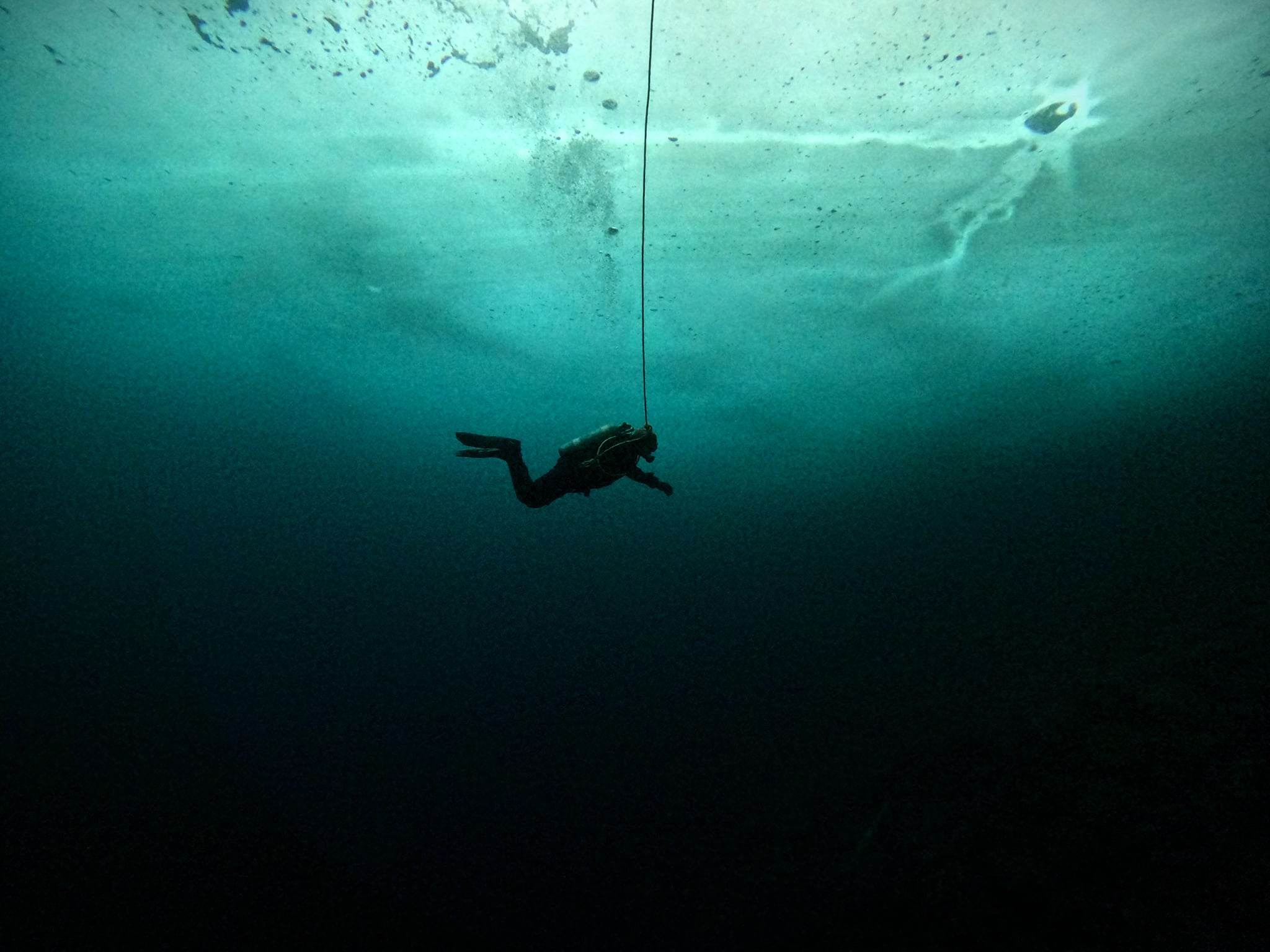 Deep Sea Ice Diving by Matt Hanson