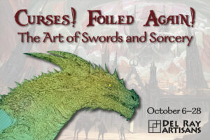Curses! Foiled Again! The Art of Swords and Sorcery postcard
