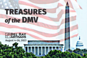 Treasures of the DMV art exhibit postcard (front)