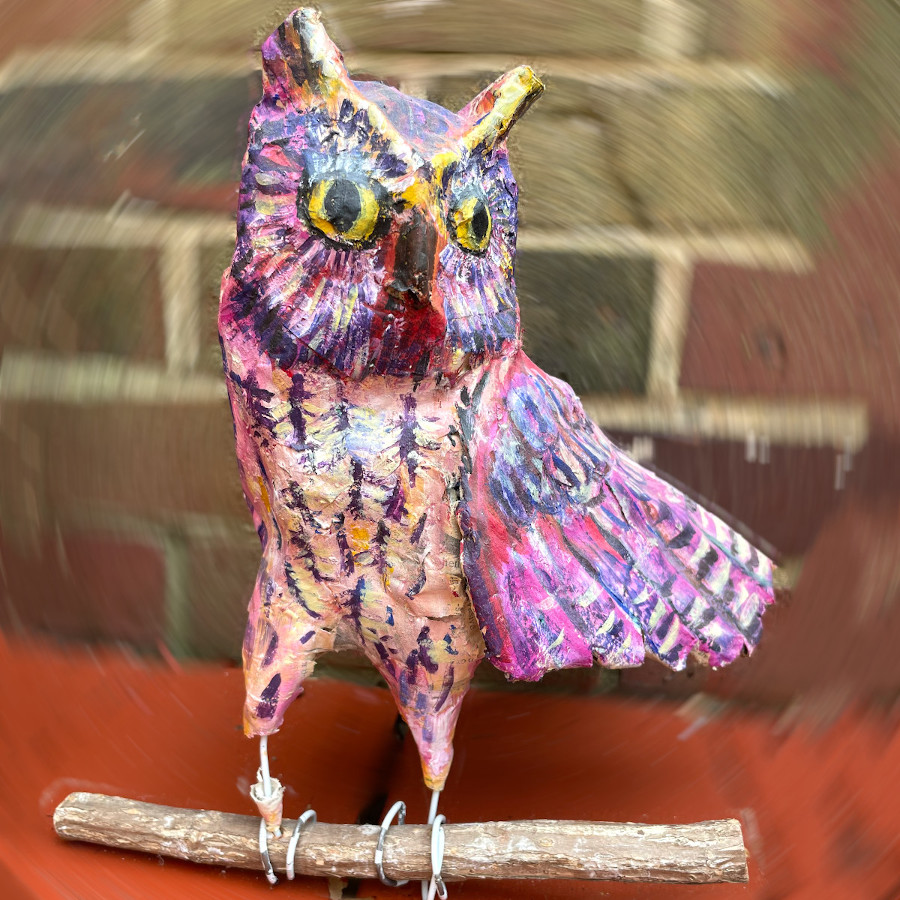 Owl sculpture by Jonathan Ottke