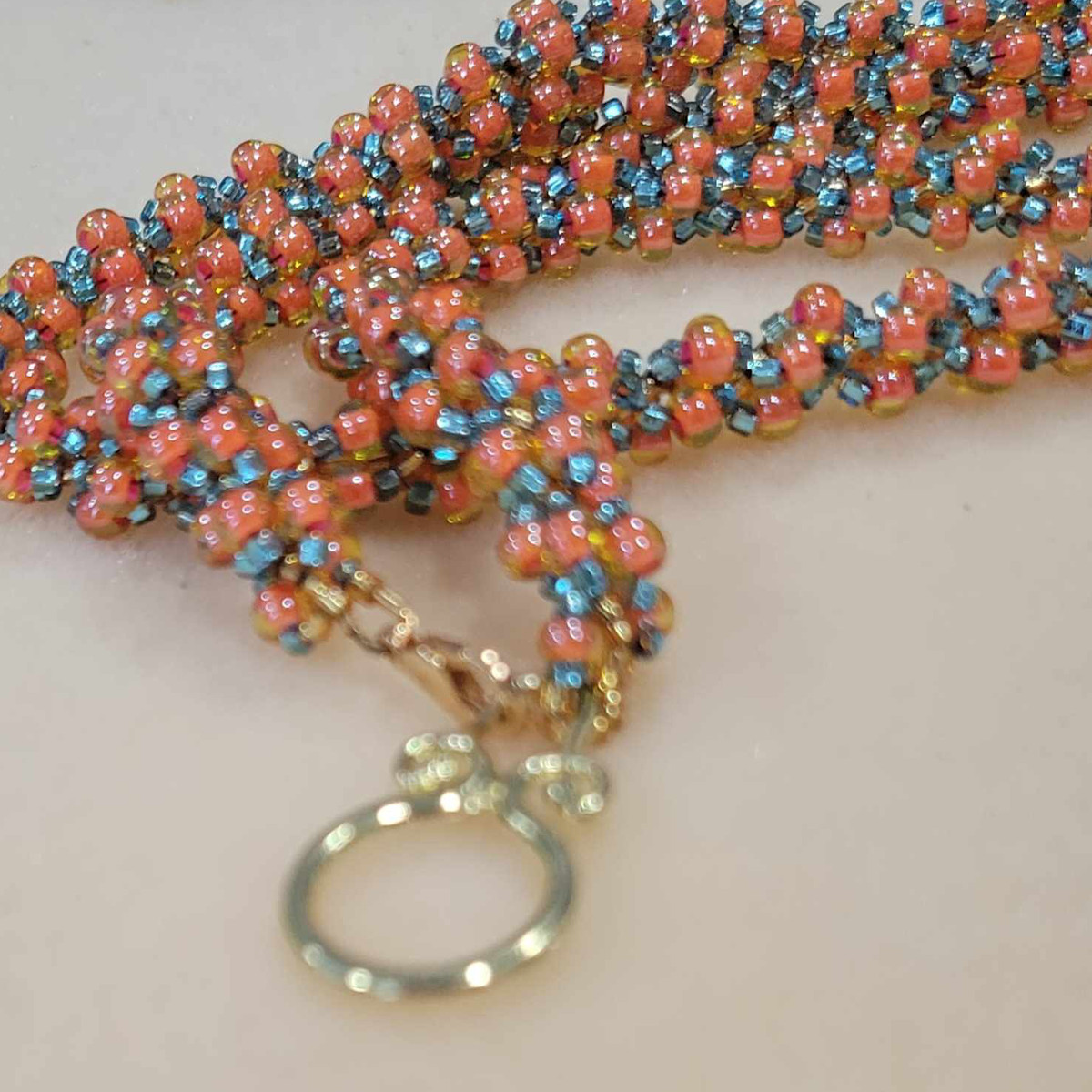 Beaded lanyard by Amy Castine