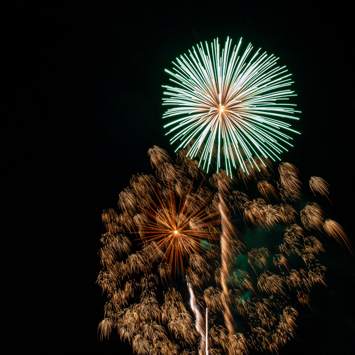 Detail of Fireworks by TJ Feeley