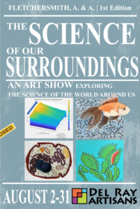 The Science of Our Surroundings art exhibit postcard (front)