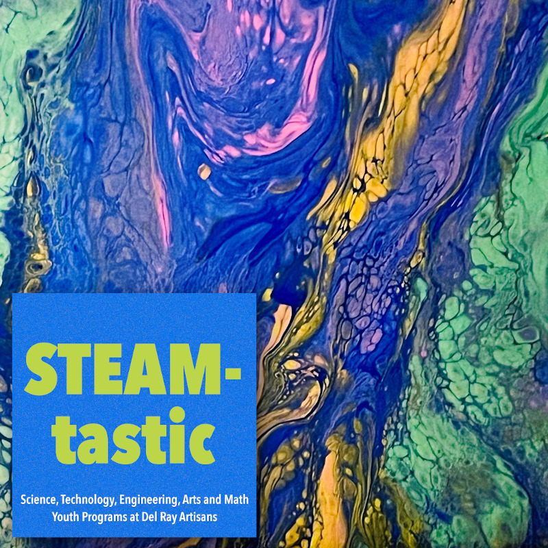 Acrylic Pour - STEAM-tastic, Science, Technology, Engineering, Arts and Math Youth Programs at Del Ray Artisans
