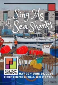 Sing Me a Sea Shanty art exhibit postcard (front)