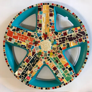 Hubcap Hipster by Joyce Wagner