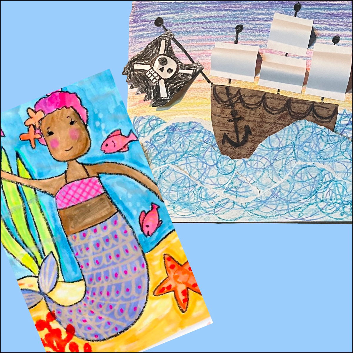 Pirate Ships and Mermaids Workshop, Instructor Morgan Parr