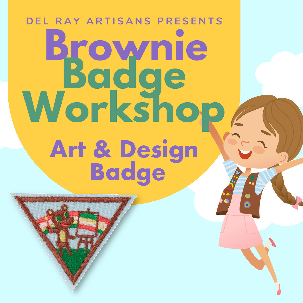 Del Ray Artisans presents Brownie Badge Workshop: Art and Design Badge