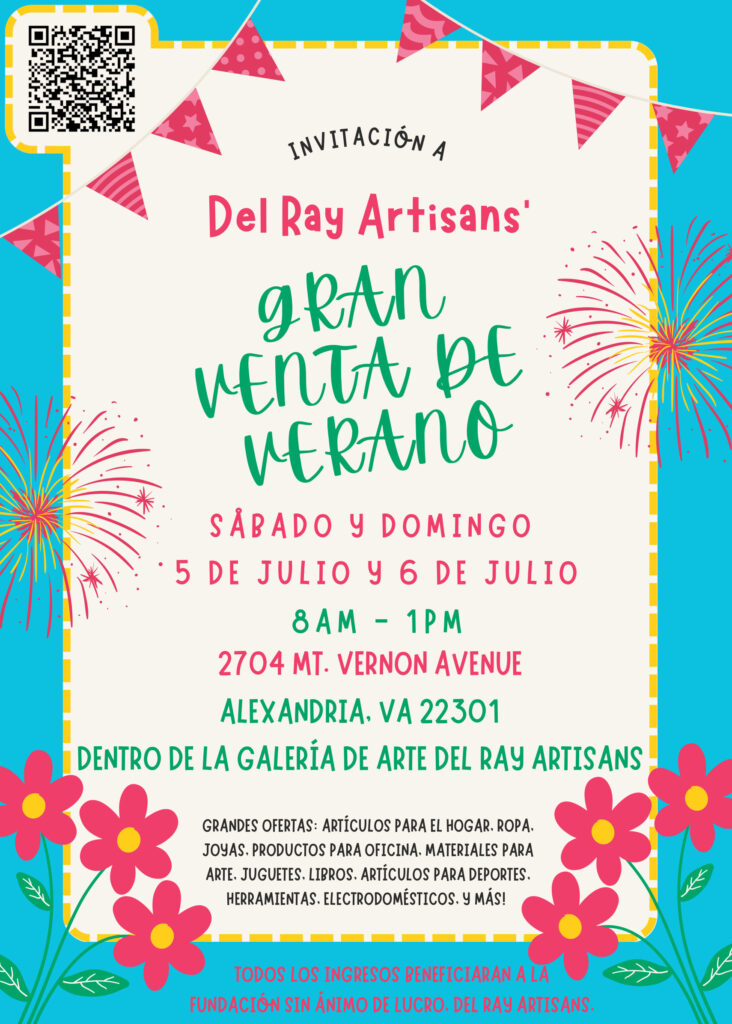 Gran Venta de Verano 2025 (5 de Julio y 6 de Julio, 8am-1pm, Dentro de la Galería)