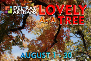 Lovely As A Tree art exhibit postcard (front)