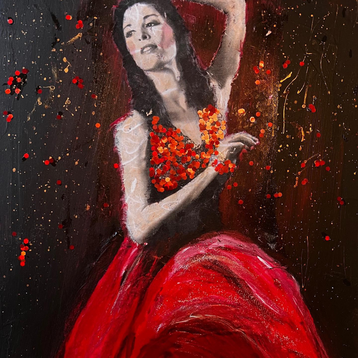 Details of a Mixed Media Photography Artwork by Ali Drew