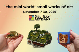 The Mini World: Small Works of Art postcard (front)