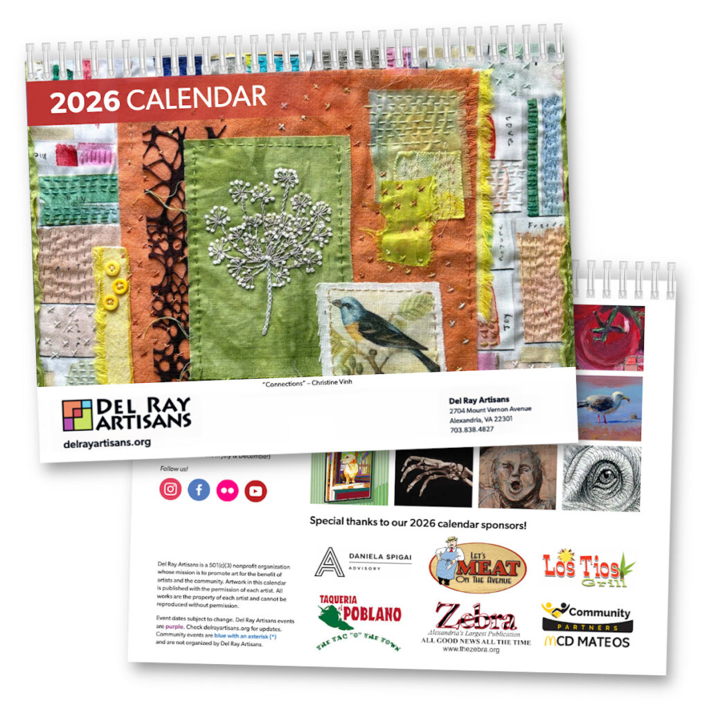 Del Ray Artisans 2026 Wall Calendar