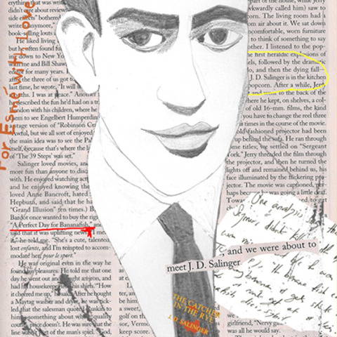 Detail of a collage by Azita Houshiar