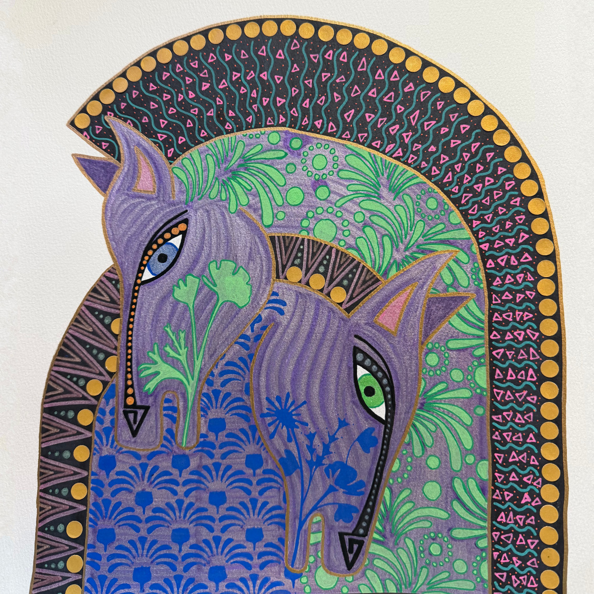 Laurel Burch Inspired Horses by Morgan Parr