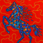 Detail of Lunar Fire by Morgan Parr