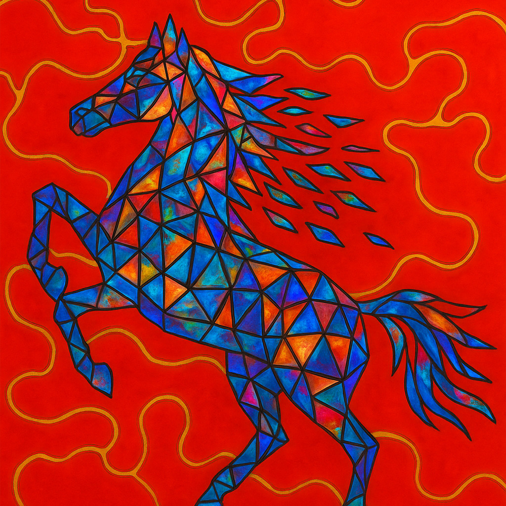 Detail of Lunar Fire by Morgan Parr