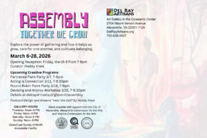 Assembly: Together We Grow art exhibit postcard (back)