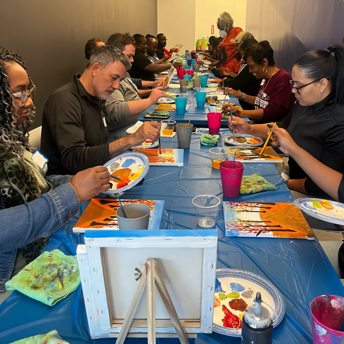 Round Robin Paint Party (Photo by Haddy Kreie)