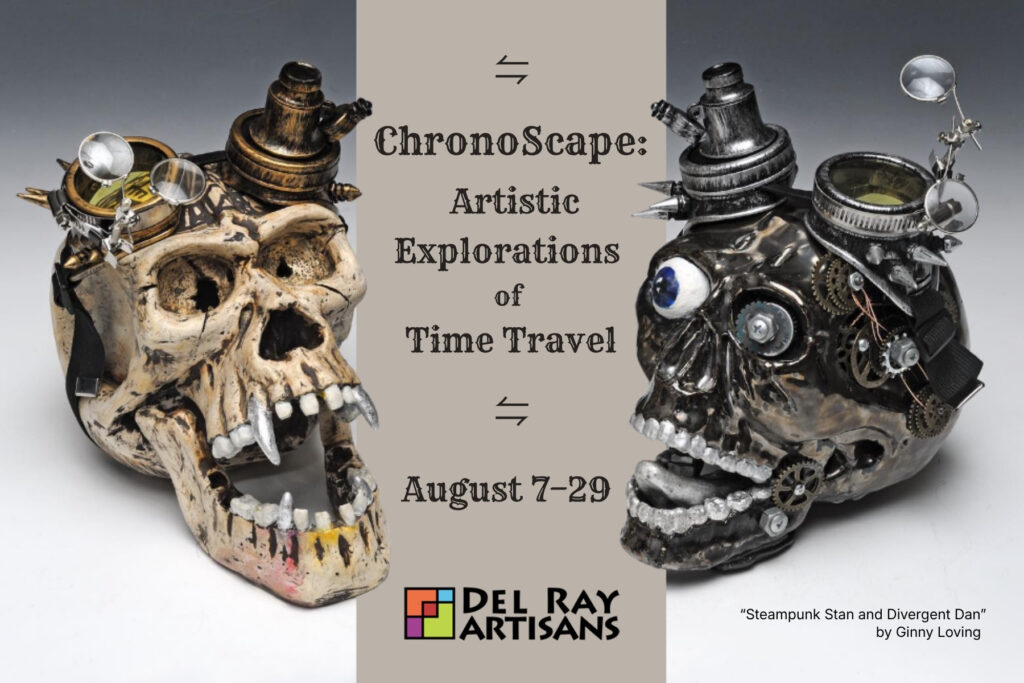 ChronoScape: Artistic Explorations of Time Travel postcard (front)