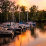 Detail of Dangerfield Island Marina by Victoria Barnes