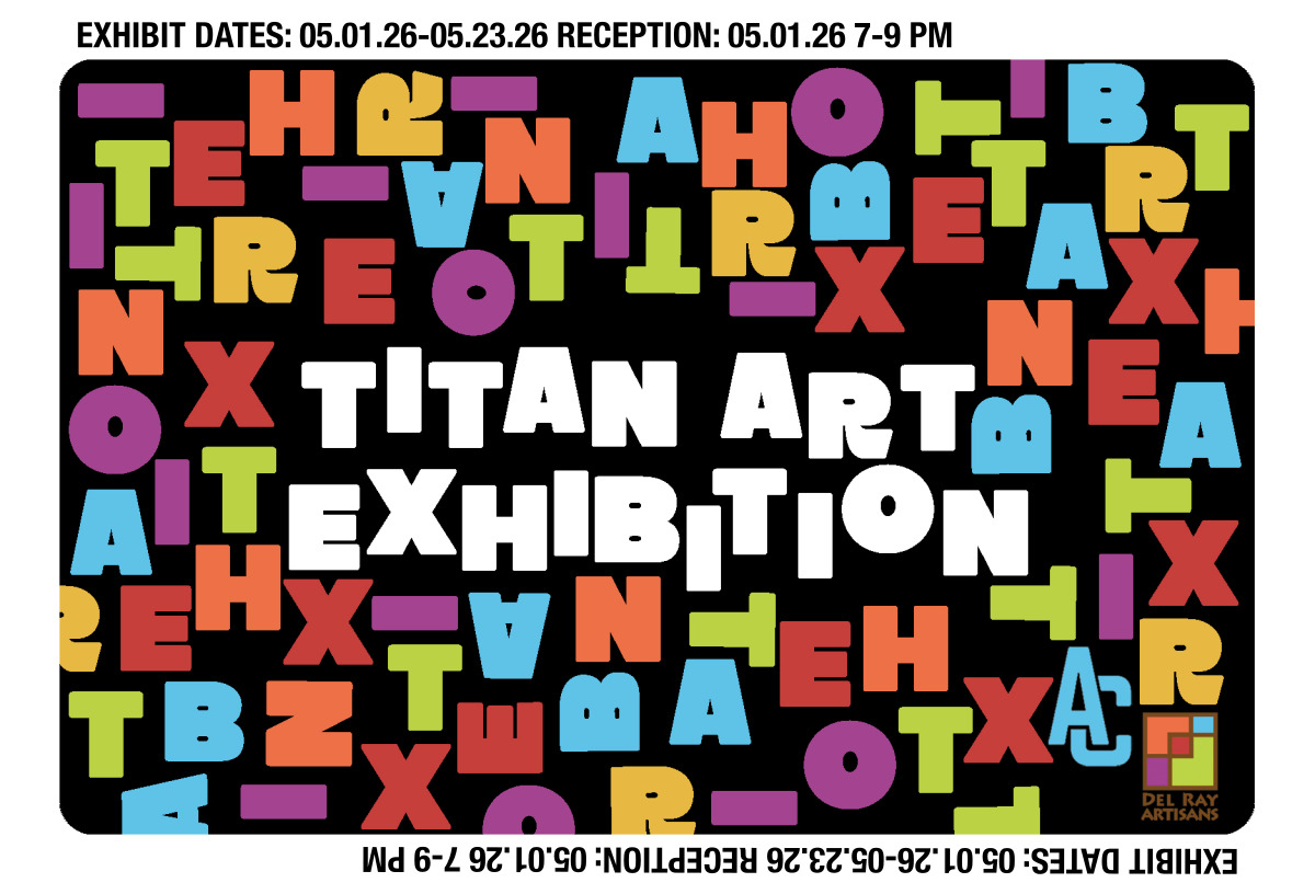 Alexandria City High School 2026 Titan Student Art Exhibition banner